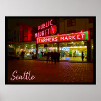 Night at the Seattle Public Market