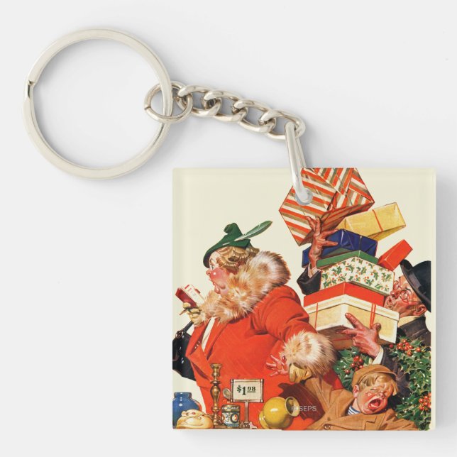 Night before Christmas Key Ring (Front)