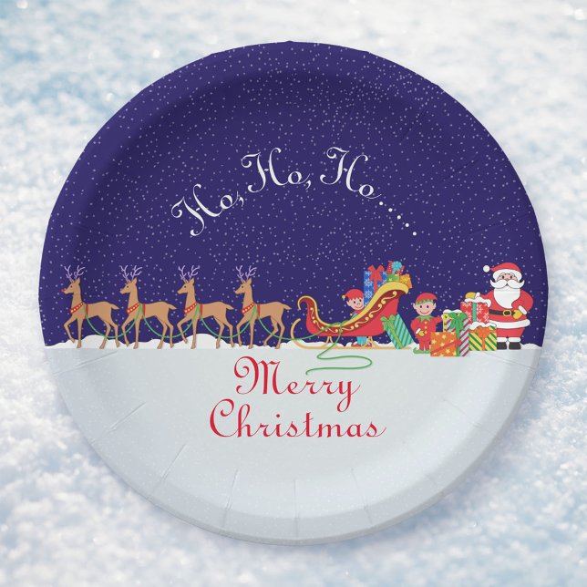 Night Before Christmas Paper Plates (Creator Uploaded)