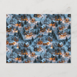 Night Before Christmas - Twilight Serenity  Holiday Postcard