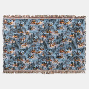 Night Before Christmas - Twilight Serenity Throw Blanket