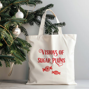 Night Before Christmas Visions of Sugar Plums Tote Bag