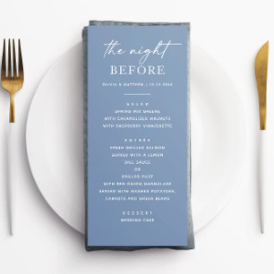 Night Before. Dusty Blue Rehearsal Dinner Template