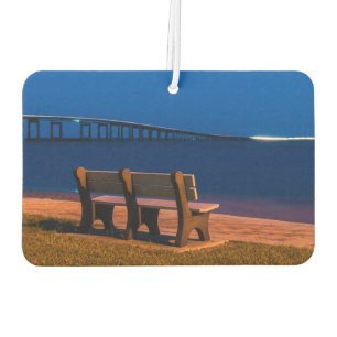 Night Bench Invitation To Sit Car Air Freshener