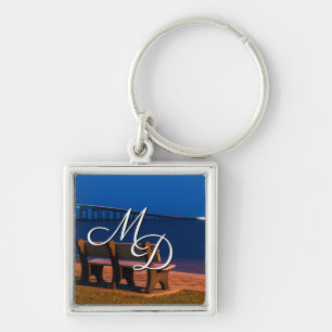 Night Bench Invitation To Sit Keychain