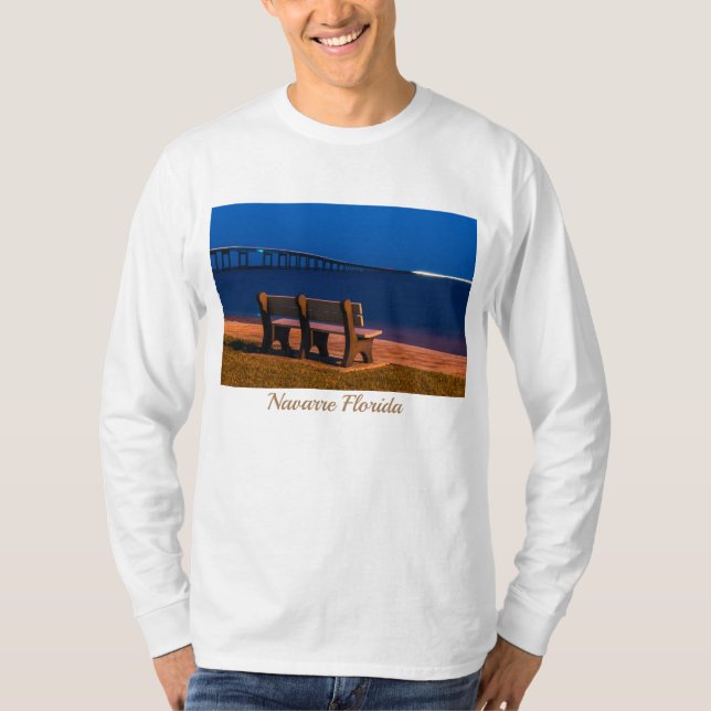 Night Bench Invitation To Sit Long Sleeve Shirt (Front)