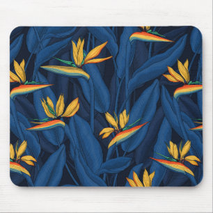 Night bird of paradise garden 2 mouse pad