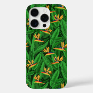 Night bird of paradise garden iPhone 16 pro case