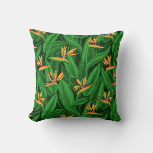 Night bird of paradise garden cushion