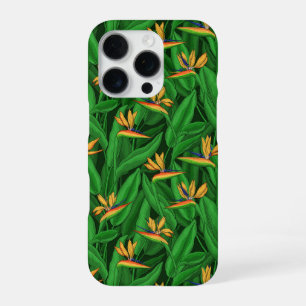Night bird of paradise garden iPhone 16 pro case