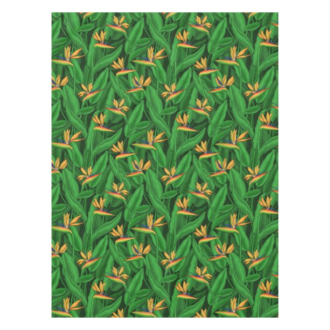 Night bird of paradise garden tablecloth (Front)