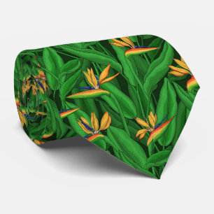 Night bird of paradise garden tie