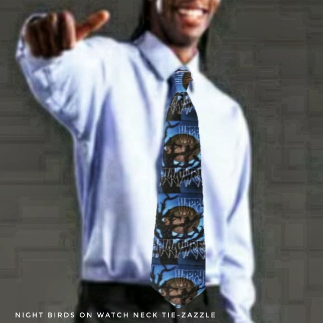 Night Birds On Watch Tie (Creator Uploaded)