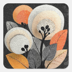 Night Bloom on the Red Planet #1 Square Sticker