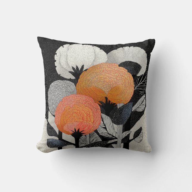Night Bloom on the Red Planet #2 Cushion (Front)