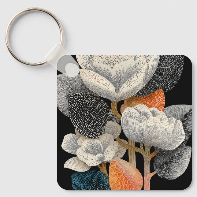Night Bloom on the Red Planet #4 Key Ring (Front)