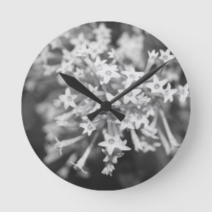 Night-blooming Jasmine Round Clock