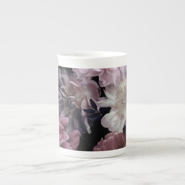 Night Blooms Bone China Mug (Front)