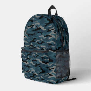 Night Blue Camo Camouflage Duffle Bag