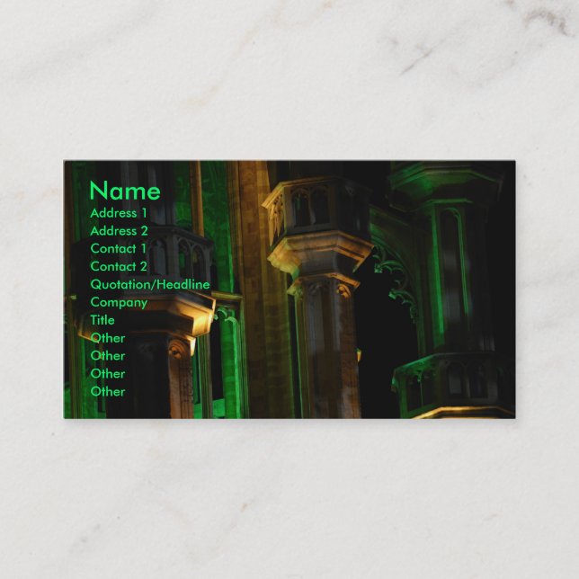 Night Brussels Business Card (Front)