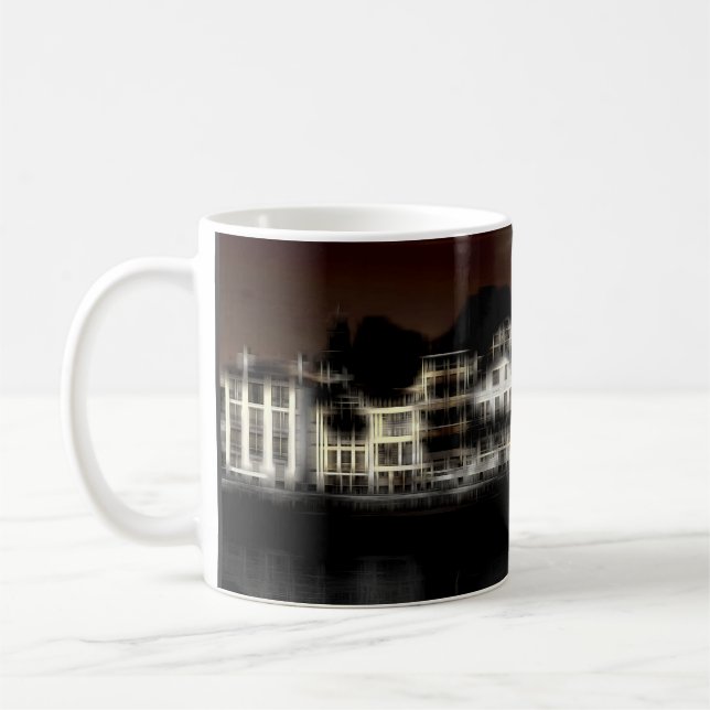 Night buildings digital effect of style impression coffee mug (Left)