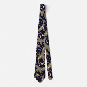 Night butterflies tie