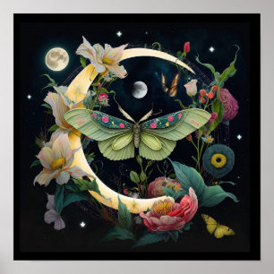 Night Butterfly Poster