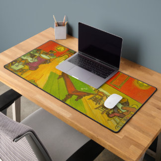 Night Cafe by Vincent van Gogh Desk Mat