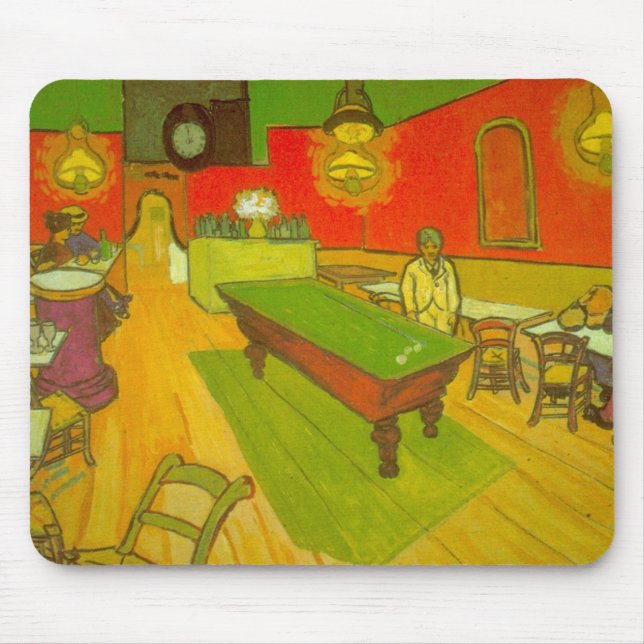 Night Cafe by Vincent van Gogh Mouse Pad (Front)