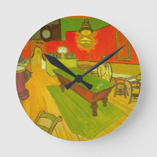 Night Cafe by Vincent van Gogh Round Clock (Front)