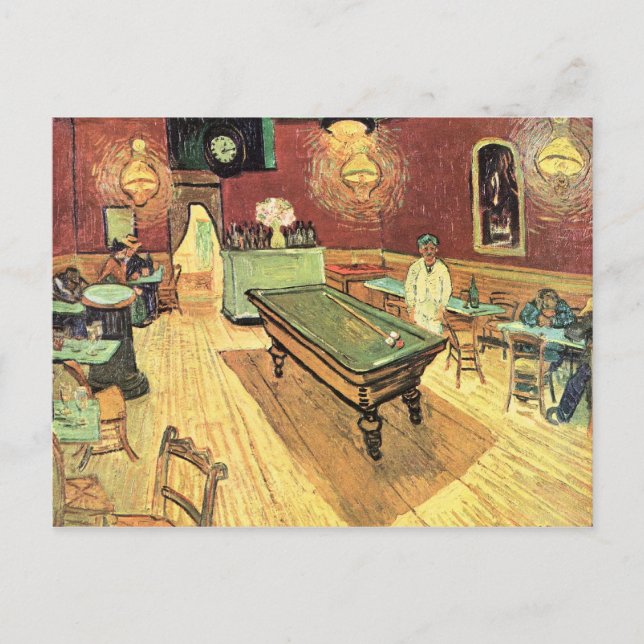 Night Cafe on Place Lamartine in Arles by van Gogh Postcard (Front)