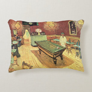 Night Cafe, Place Lamartine by Vincent van Gogh Decorative Cushion