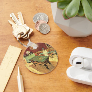 Night Cafe, Place Lamartine by Vincent van Gogh Key Ring