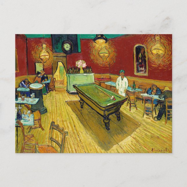 Night Cafe - Vincent van Gogh Painting Art Postcard (Front)