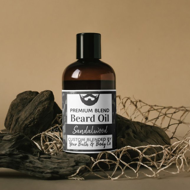 Night Camouflage Beard Oil Labels With Ingredients (Creator Uploaded)