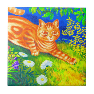 Night Cat Ceramic Tile