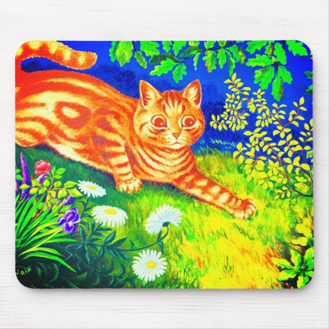 Night Cat Mouse Pad (Front)