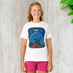 Night Cat On A Roof T-Shirt