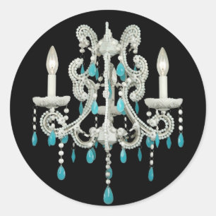 NIght Chandelier ~ 20 Sticker Wedding Date
