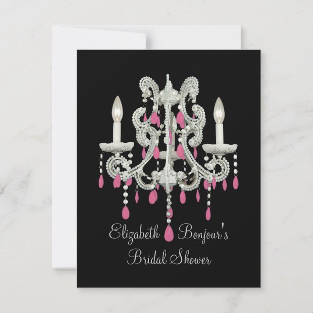 Night Chandelier ~ Invitations (Front)