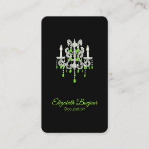 Night Chandelier PAPER/SIZE/SHAPE OPTIONS - Business Card