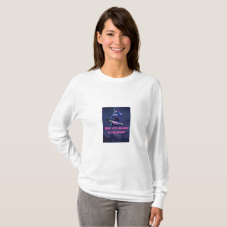 "Night City Belongs to the Brave" Cyberpunk Neon S T-Shirt