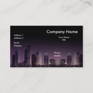 Night City Business Card. Card