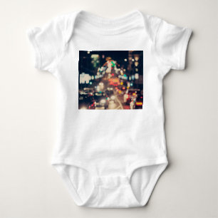 Night City: Retro Blurred Lights. Baby Bodysuit