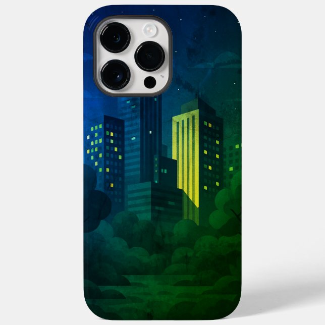 Night City Skyline Case-Mate iPhone Case (Back)