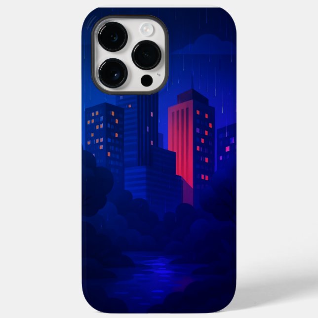 Night City Skyline Case-Mate iPhone Case (Back)