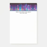 Night city skyline personalised template