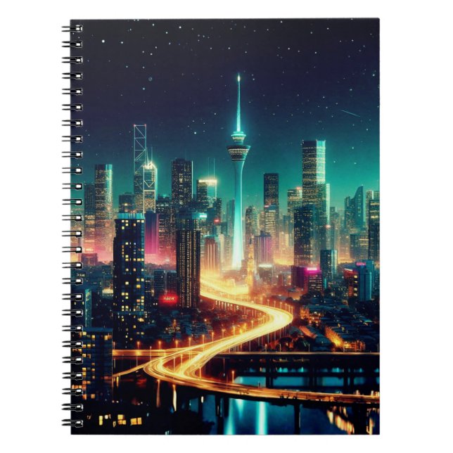 Night Cityscape Notebook (Front)