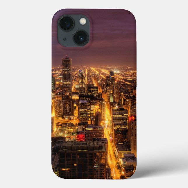 Night cityscape of Chicago Case-Mate iPhone Case (Back)