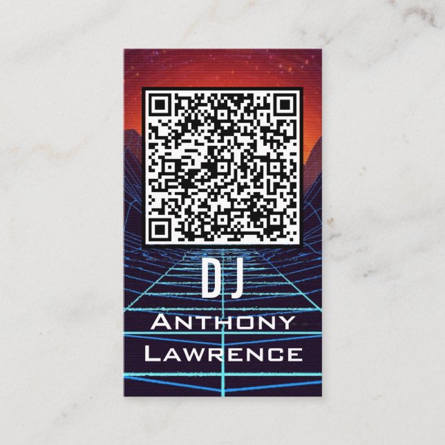 Night Club Professional DJs Business card (Front)